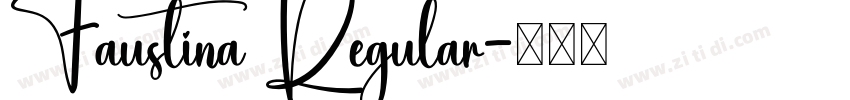 Faustina Regular字体转换